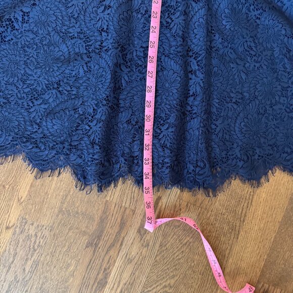 Madewell Navy Blue Lace Shift dress - Size 10 - Picture 8 of 13